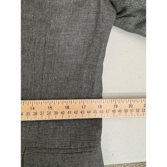 Zara 100% Linen mens plaid 2 button blazer tailored office sz 38 (M) - Picture 6 of 9